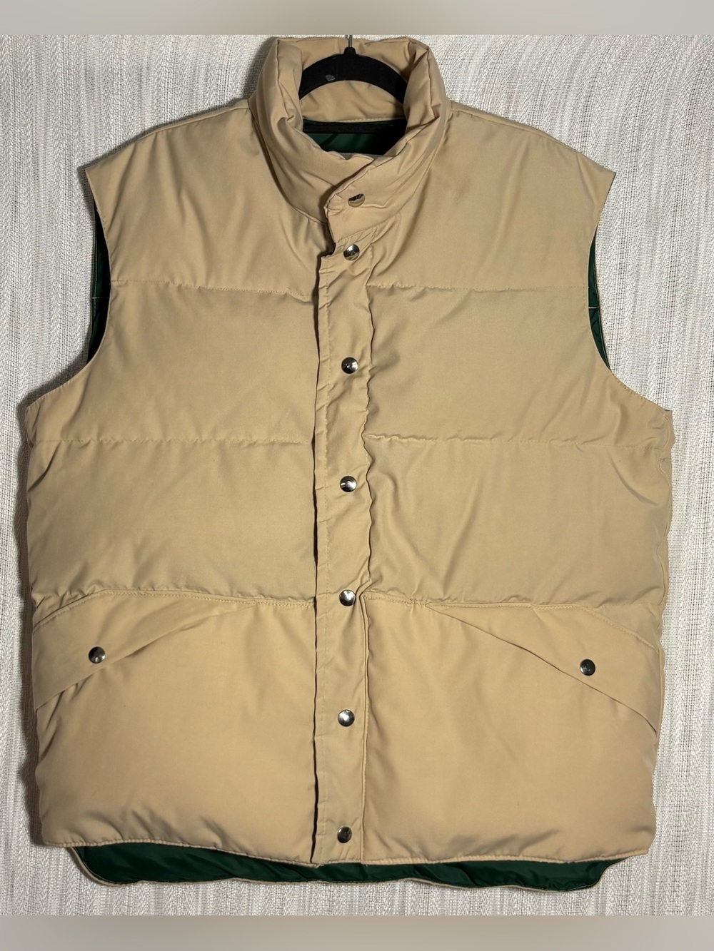 Vintage men’s Penfield  Puffer Vest in Tan 70’s 80’s downfilled